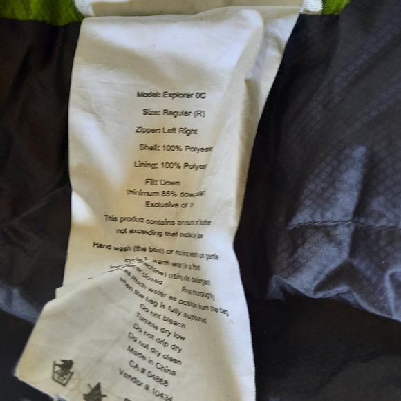 MEC Green Down Explorer Sleeping Bag for Kids - Picture 10 of 11